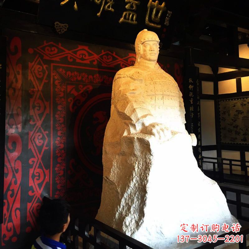 桂林英雄盖世楚霸王石雕像