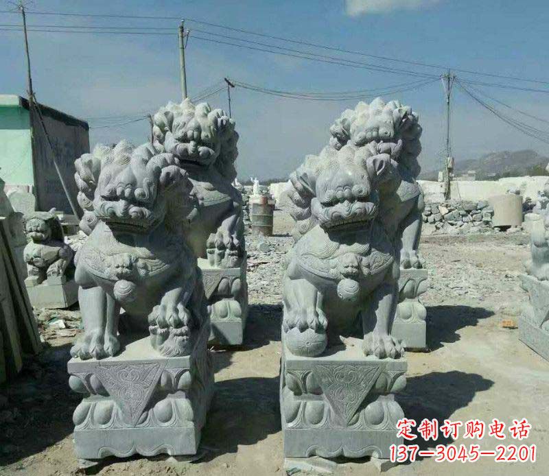 桂林园林仿古狮子景观石雕