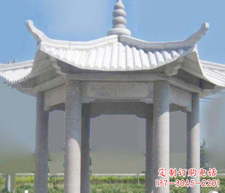 桂林园林仿古石凉亭景观石雕