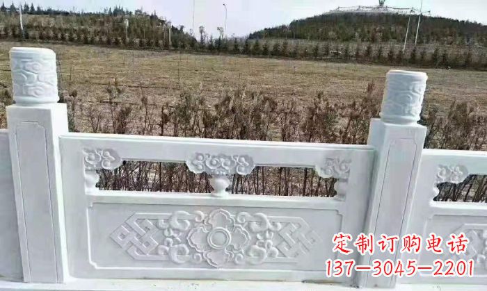 桂林园林汉白玉石浮雕栏板 (4)