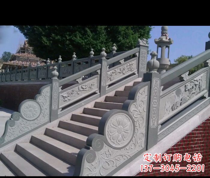 桂林园林景观大理石栏板雕塑 (4)