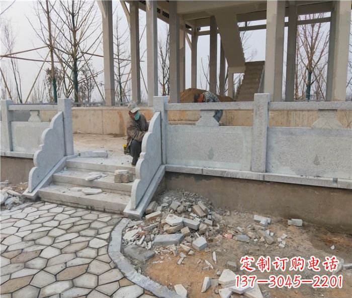 桂林园林景观大理石桥栏板石雕_2 (2)