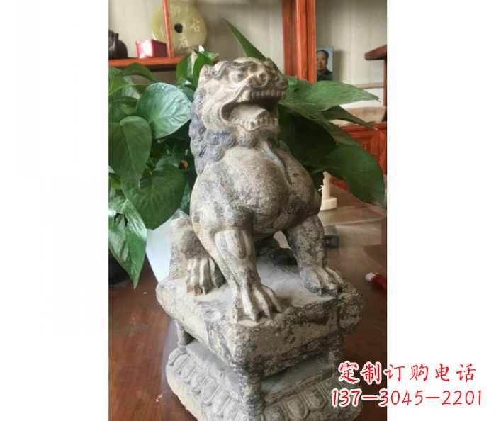 桂林园林景观大理石狮子石雕
