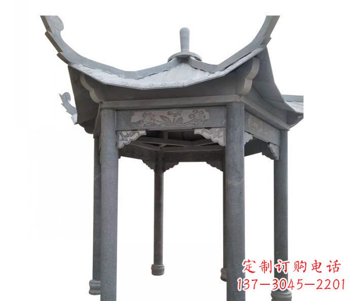 桂林园林景观仿古石雕凉亭 (3)