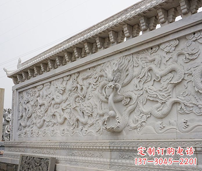桂林园林九龙壁石雕影壁 (5)