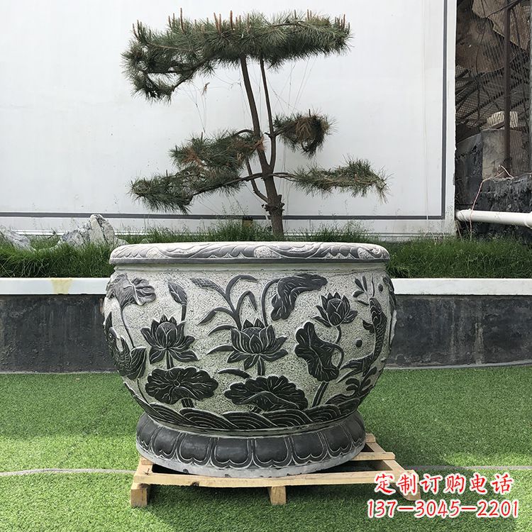 桂林园林石雕水缸
