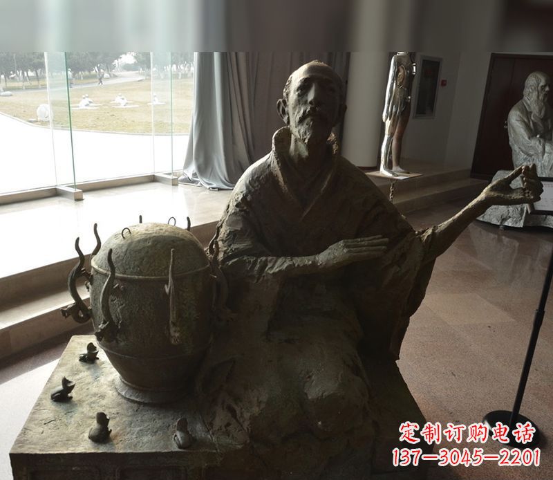 桂林张衡铜雕