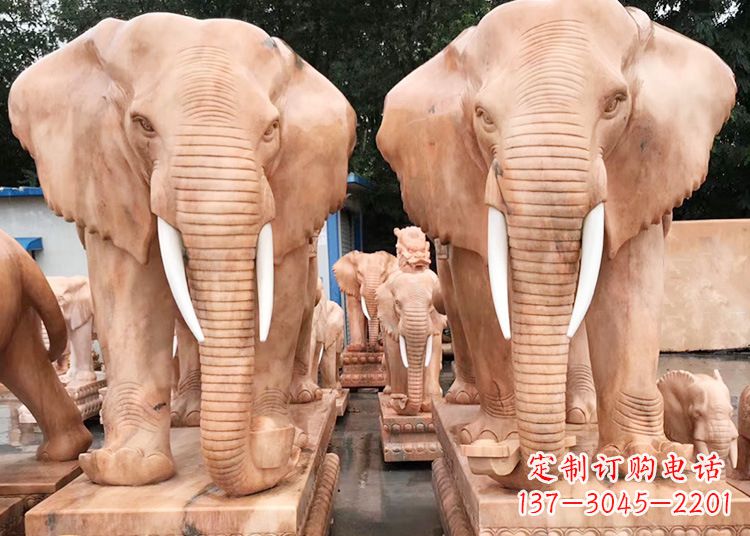 桂林招财大象石雕