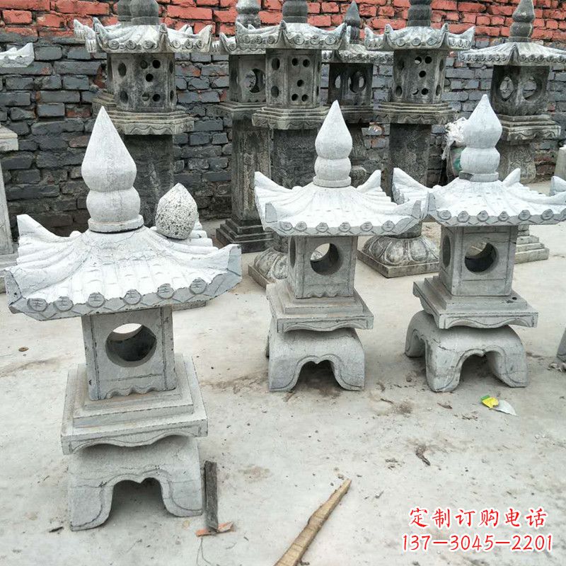 桂林中式庭院石雕灯笼