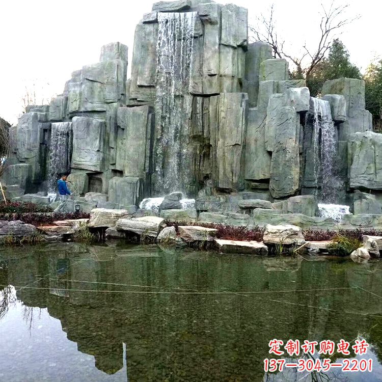 桂林中式园林流水假山雕塑
