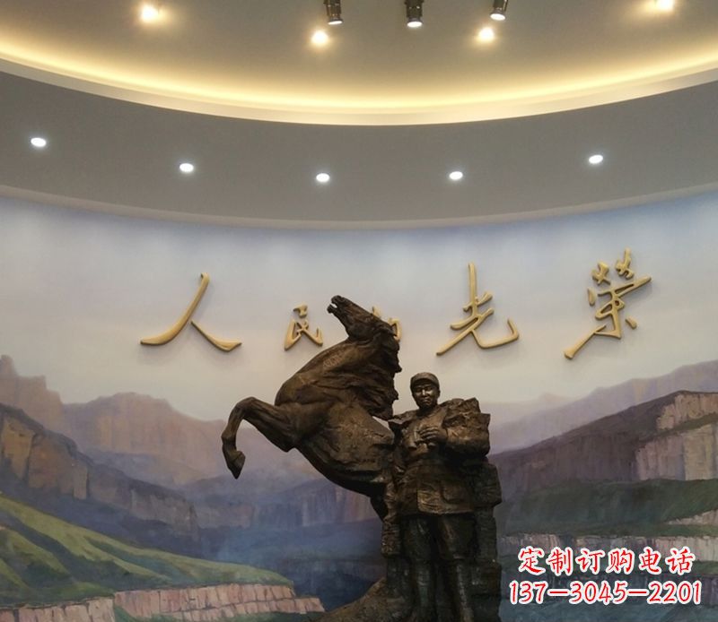 桂林朱德人物景观铜雕