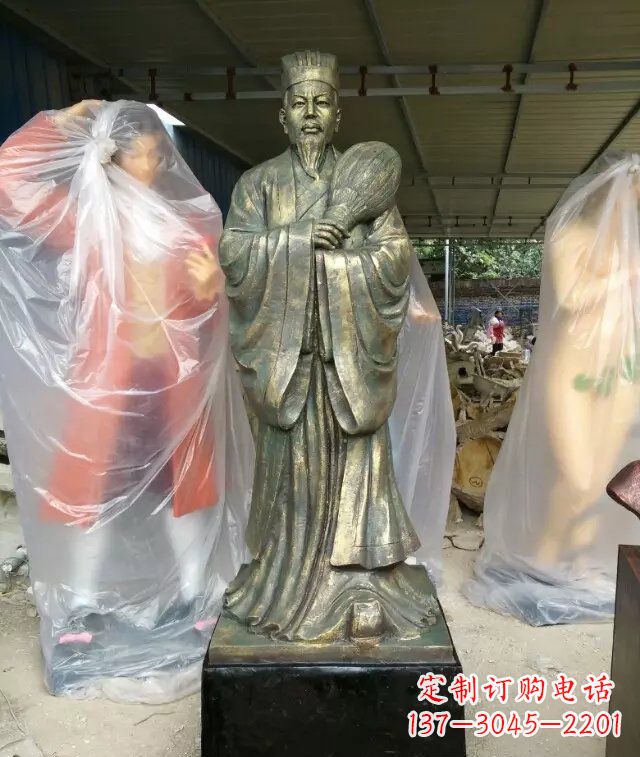 桂林诸葛亮古代人物铜雕