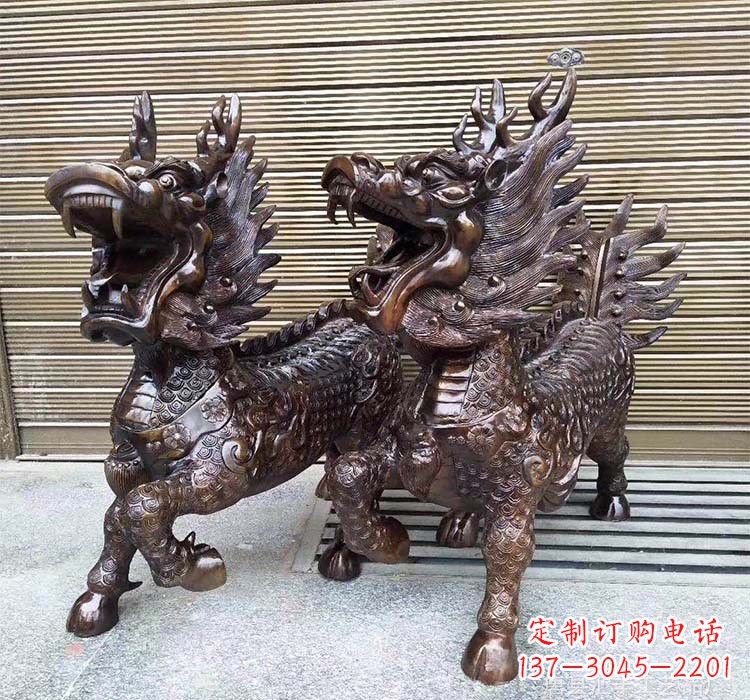 桂林铸铜铜麒麟