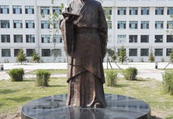 桂林祖冲之校园铜雕-纯铜铸造中国古代历史名人著名数学家